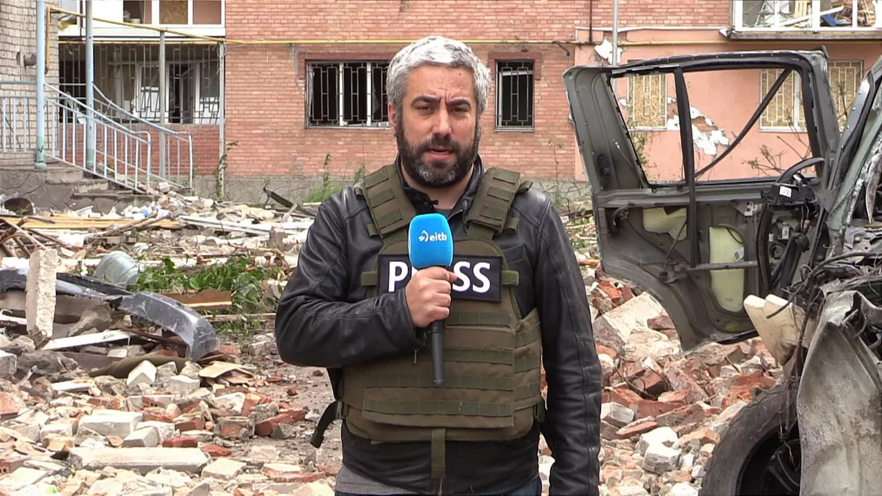 Se intensifica la ofensiva rusa en el Donbás. Imagen extraída de un vídeo de EITB MEDIA.