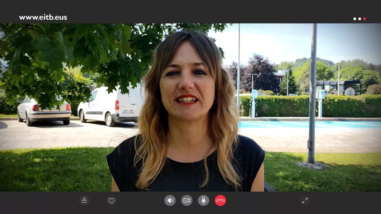 Garazi Urdanpilleta, eitb.eus-eko langilea. EITB Mediaren bideo batetik ateratako irudia.