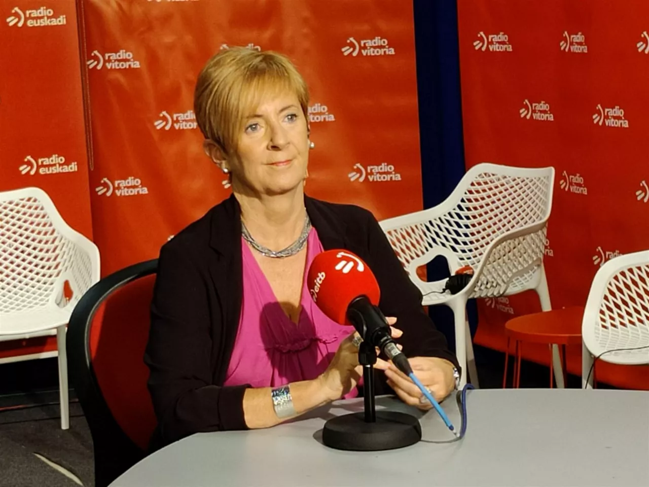 Arantxa Tapia, durante la entrevista.