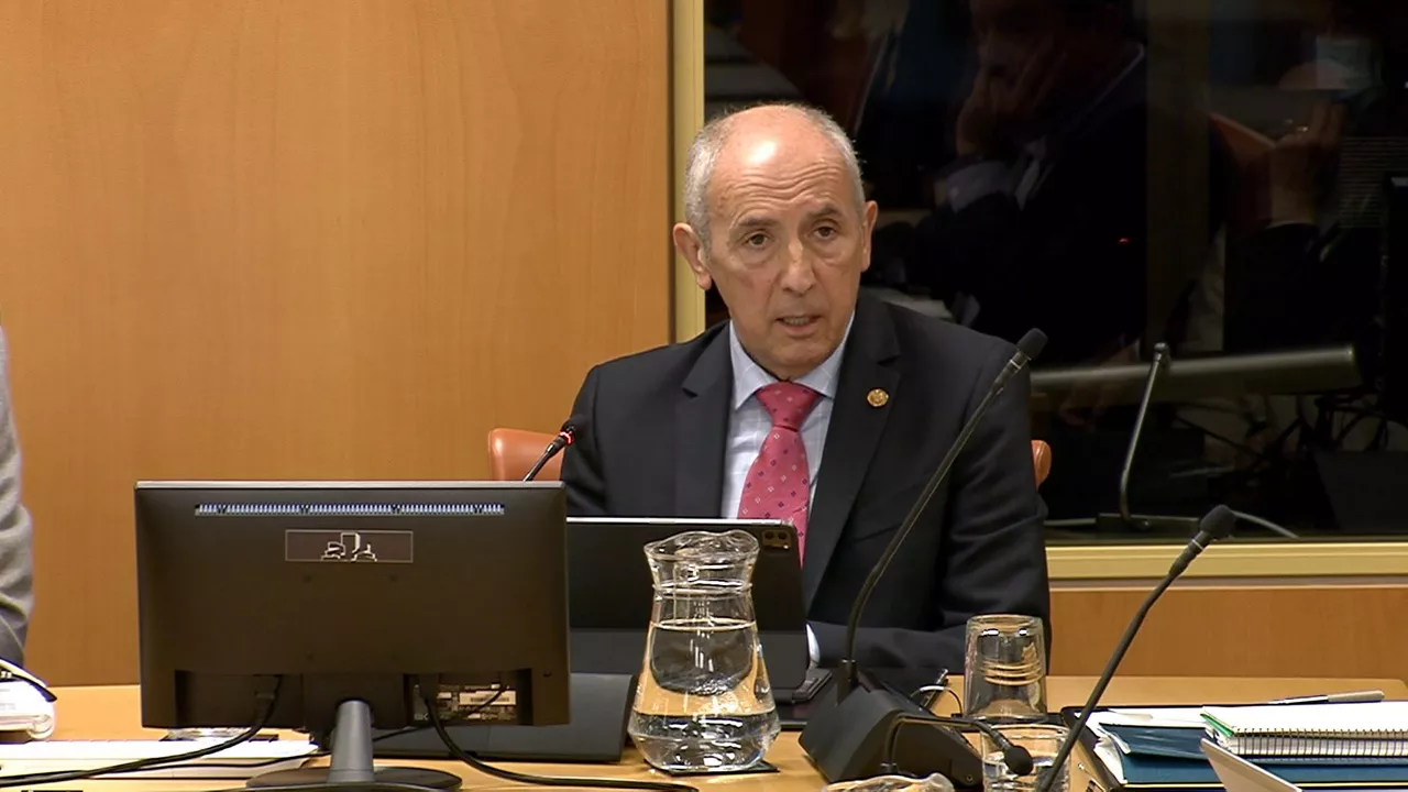 Josu Erkoreka. Legebiltzarreko bideo batetik ateratako irudia.