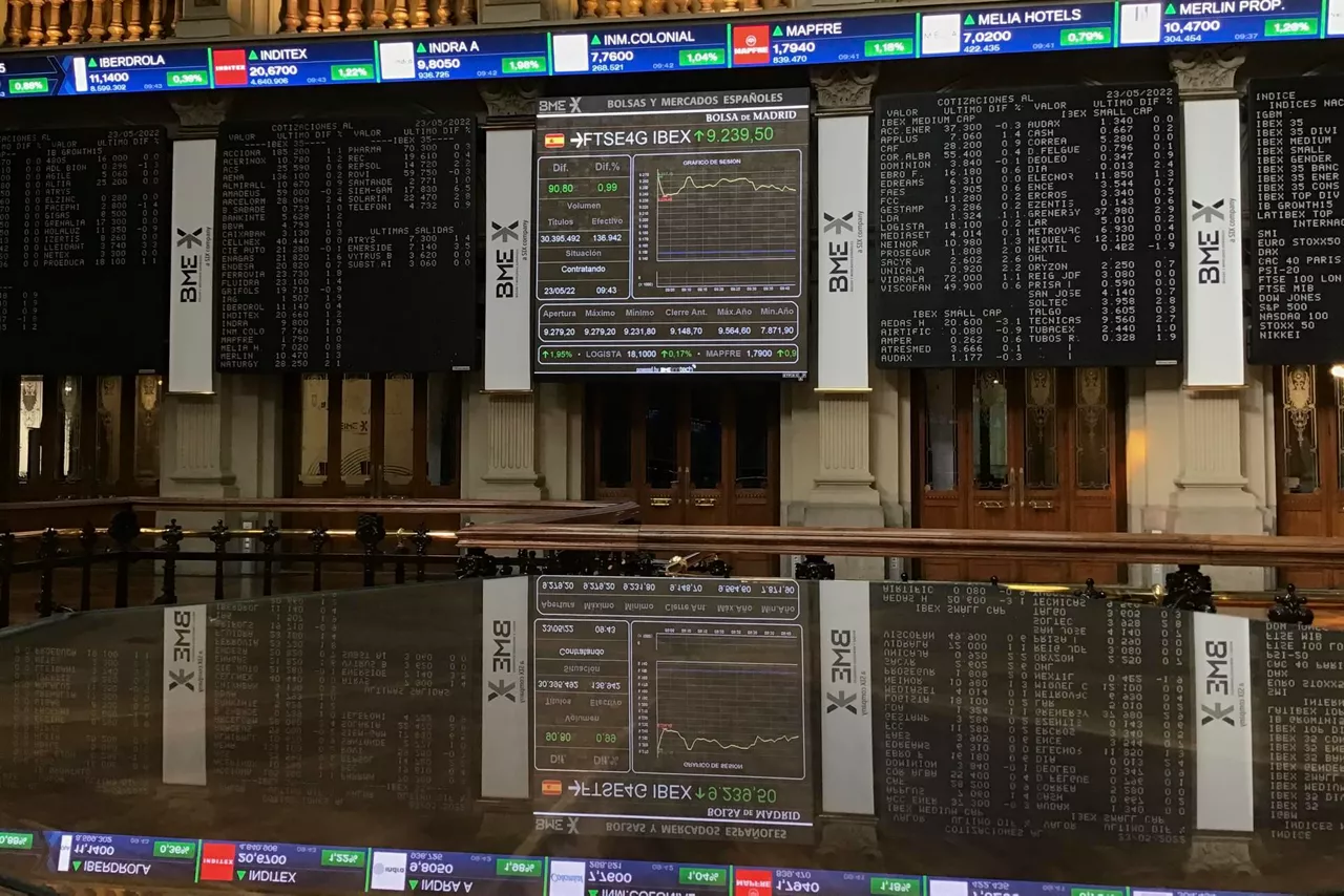 La Bolsa este lunes. Foto: EFE