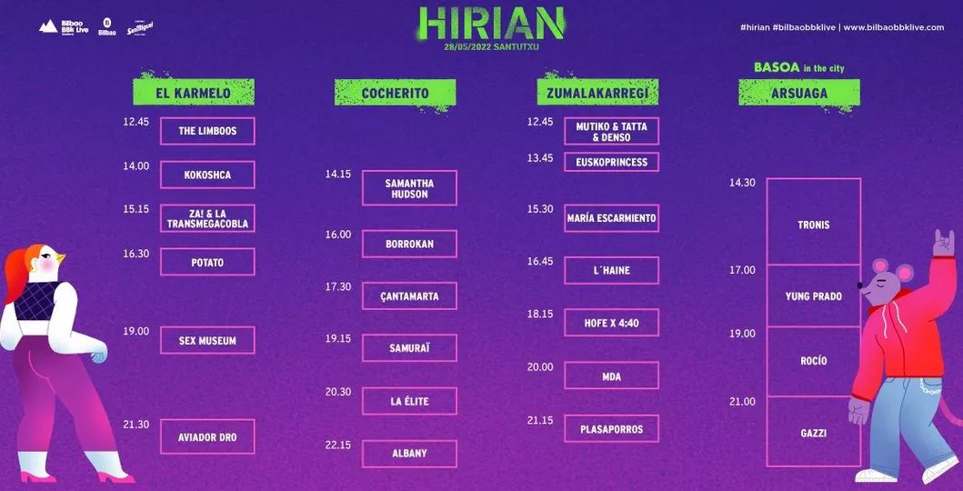 Hirian ekimeneko kontzertuak