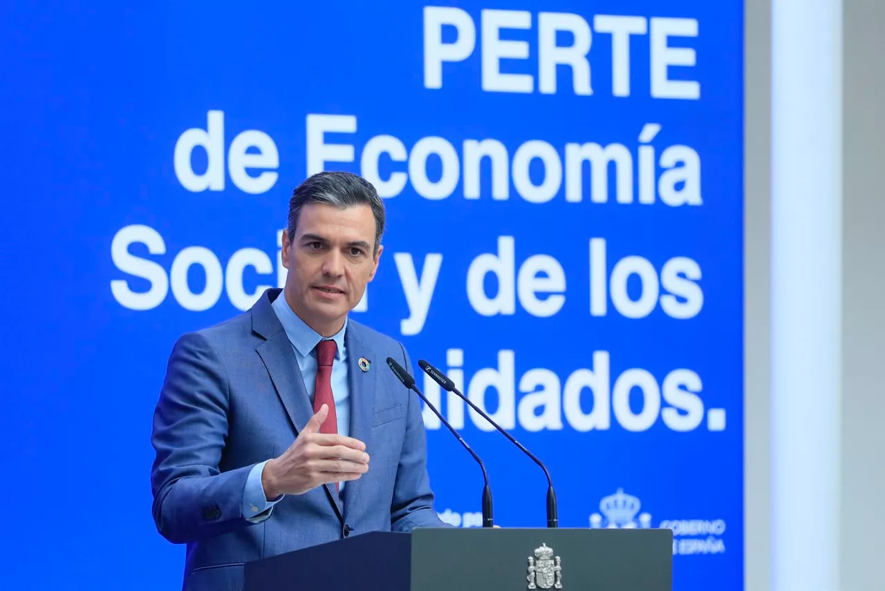 El presidente del Gobierno español, Pedro Sánchez, en Moncloa. Foto: EFE