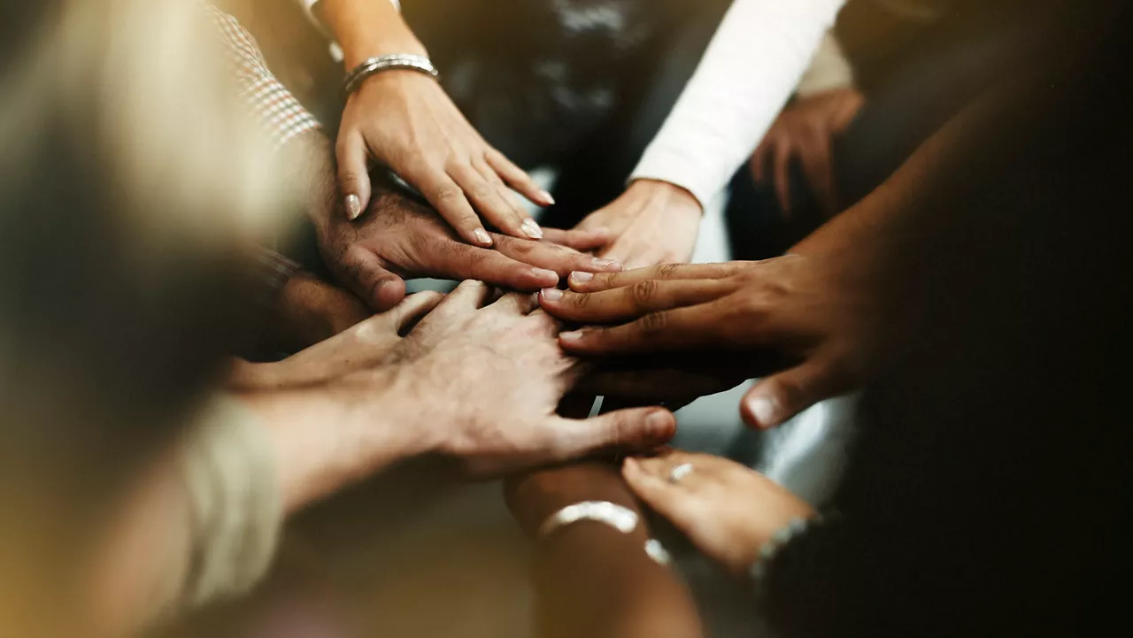 Imagen de manos de personas negras y blancas contra el racismo. Foto: rawpixel.com