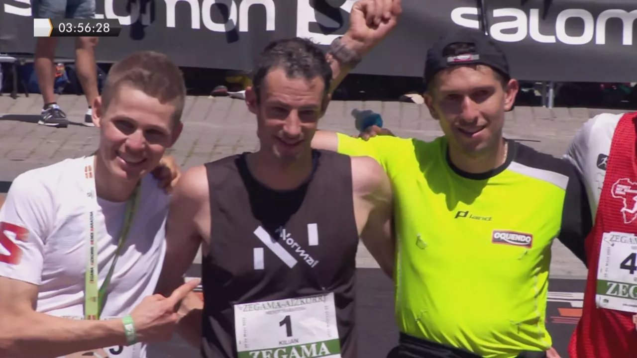 Zegama-Aizkorriko gizonezkoen podiuma