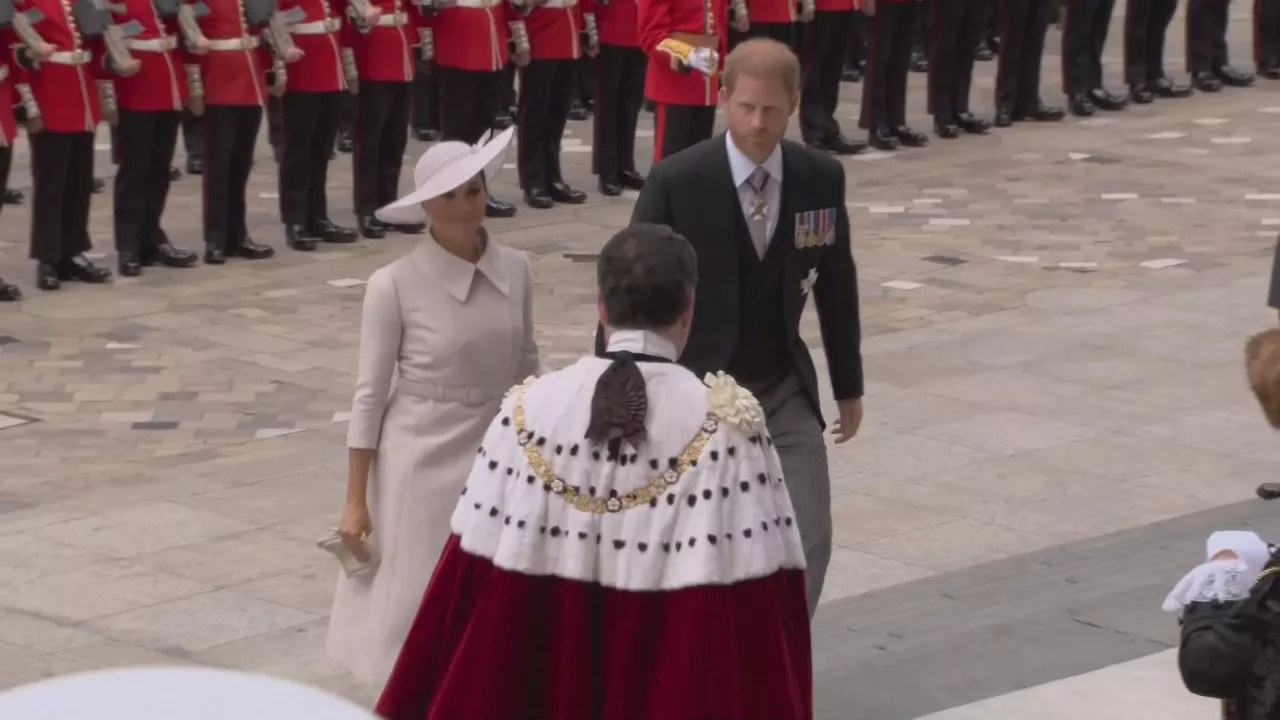 Sussexeko dukeak. Reutersen bideo batetik ateratako irudia.