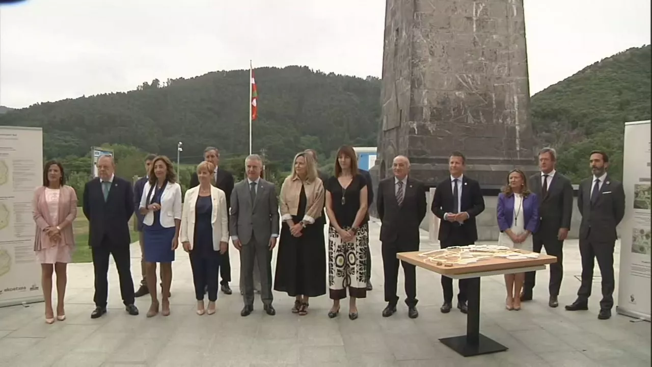 Busturia, gaur goizean. EITB Mediaren bideo batetik ateratako irudia.