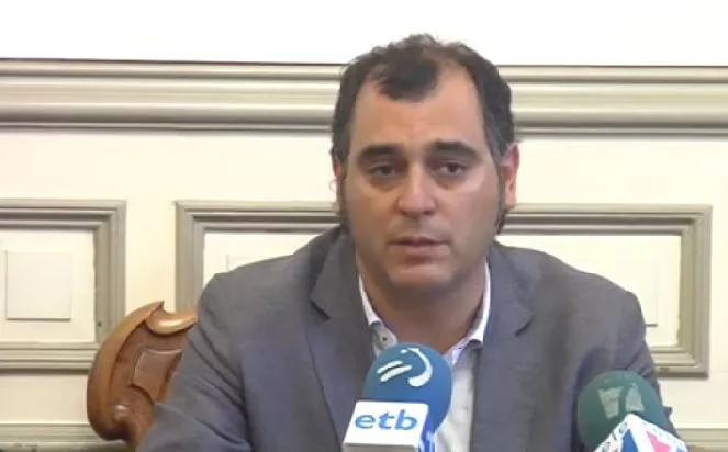 Ricardo Ituarte en su epoca como alcalde de Santurtzi