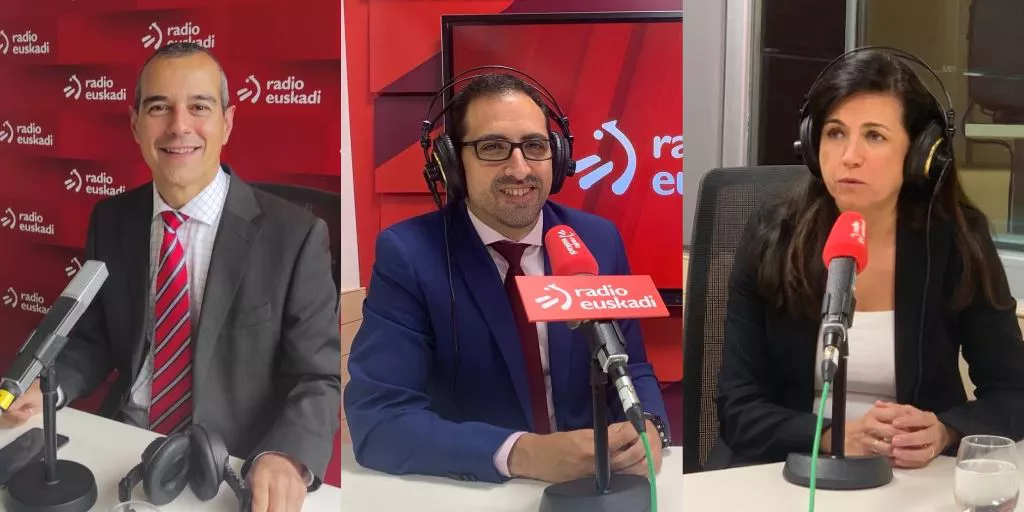 Ezkerretik eskuinera, Sanchez (Hondarribia), Grande (Bilbo) eta Llarena (Foronda).