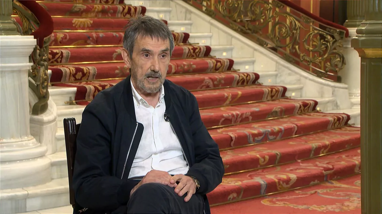 Ramon Saizarbitoria. EITB Mediaren bideo batetik ateratako irudia.
