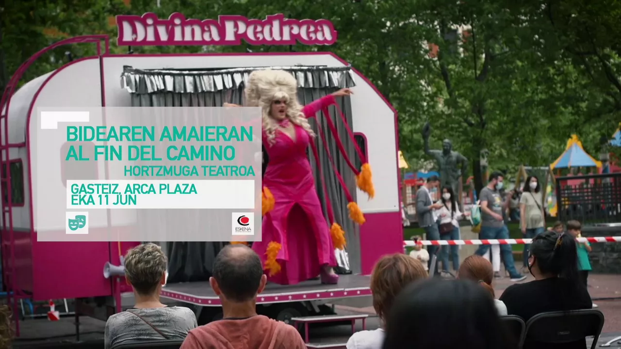 Kulturklik sarea bideiaren amaieran final camino hortzmuga kaldearte gasteiz