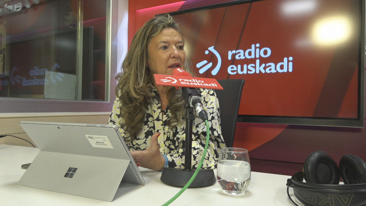 Gotzone Sagardui. Imagen obtenida de un vídeo de EITB Media.