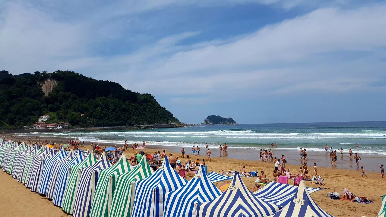 Playa de Zarautz. Imagen de Iñaki Zenitagoia ¿.