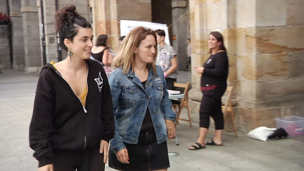 Miren Aranguren y Alazne Perez de Lubiano en Oñati