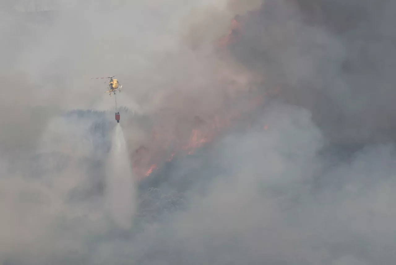 Incendio en la Sierra de Leire. Foto: EFE
