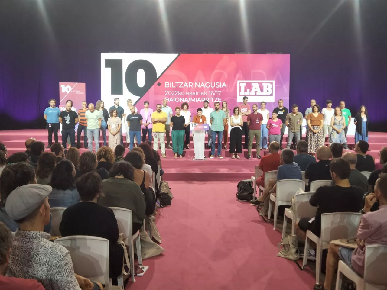 Representantes del sindicato, en el Congreso