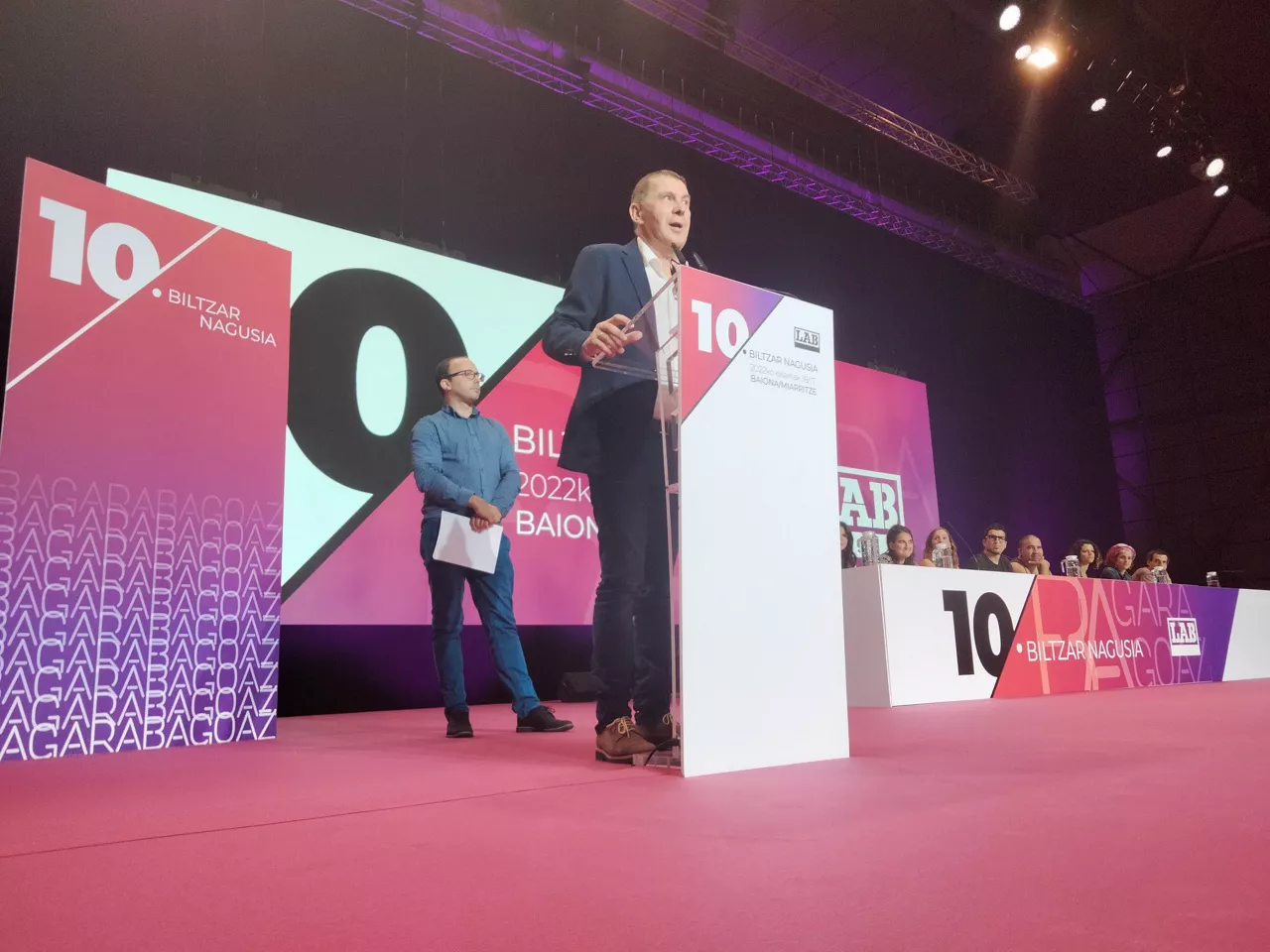 Otegi, en un momento de su intervención.