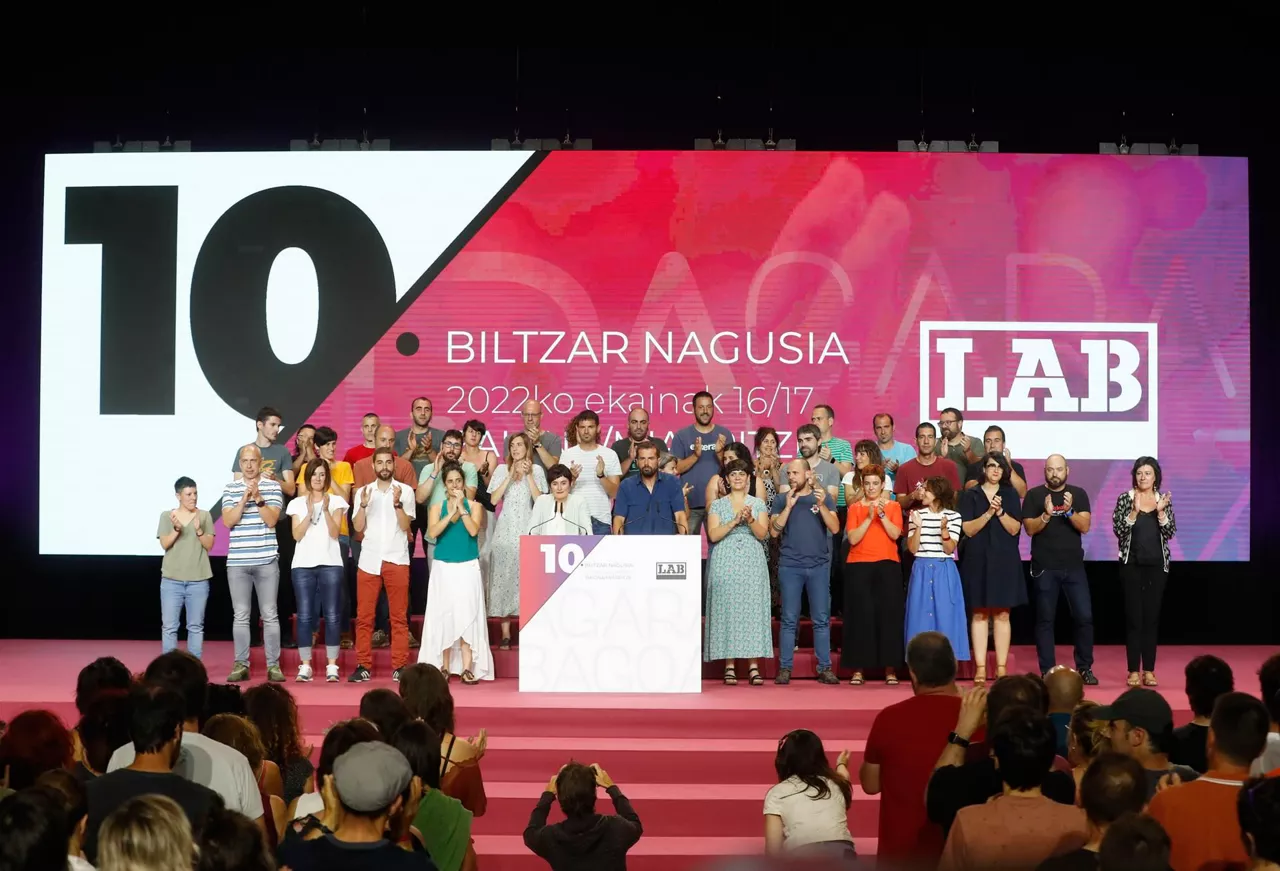 Cierre del X Congreso de LAB. Foto: EFE