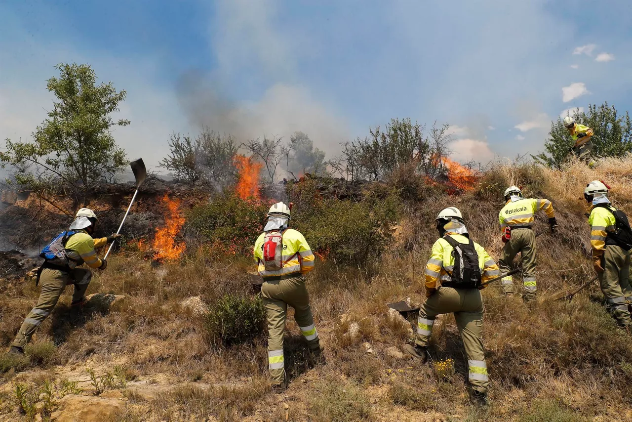 Incendio en Navarra.