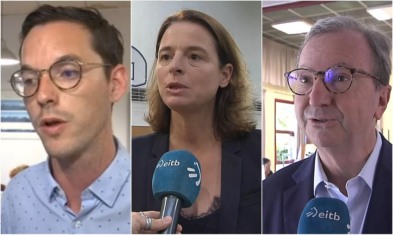 Ipar Euskal Herriko hiru hautagai garaileak. Argazkia: EITB Media