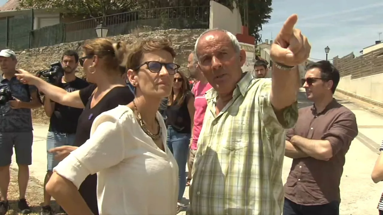 María Chivite, en Obanos.