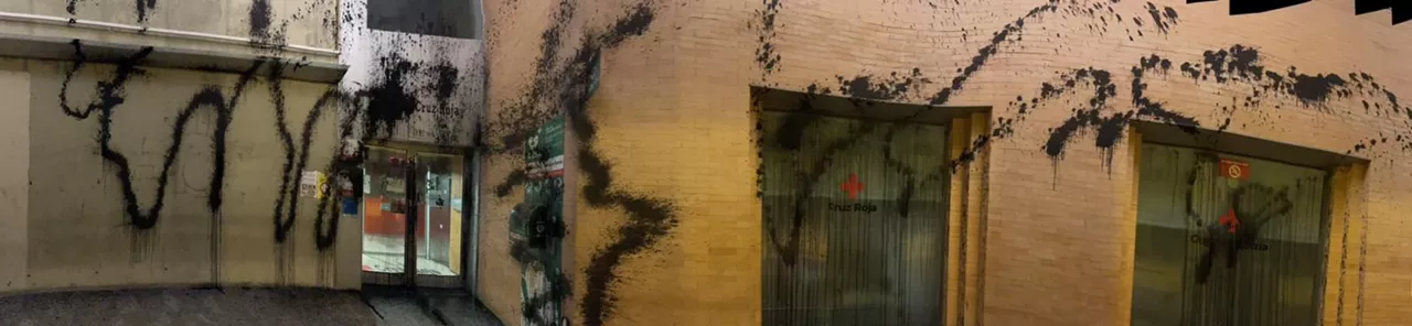 Pintadas en Cruz Roja Pamplona