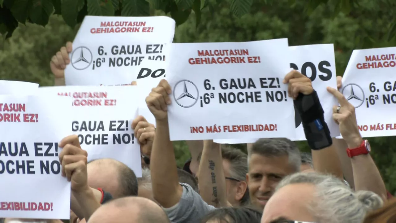 Movilización en Mercedes Vitoria.