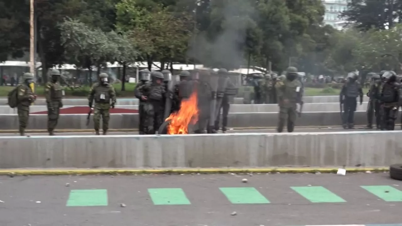 Protestas en Ecuador.