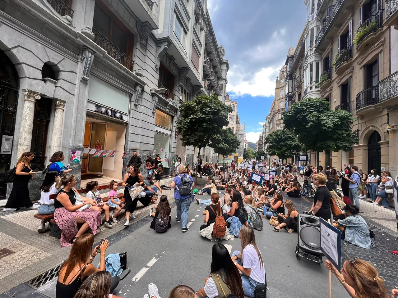 Beharginen mobilizazioa Donostian. Argazkia: ELA