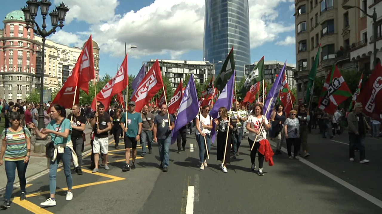 Manifestación en Bilbao.