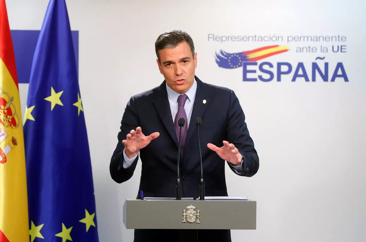 Pedro Sanchez Espainiako gobernuburua Bruselan. Argazkia: EFE