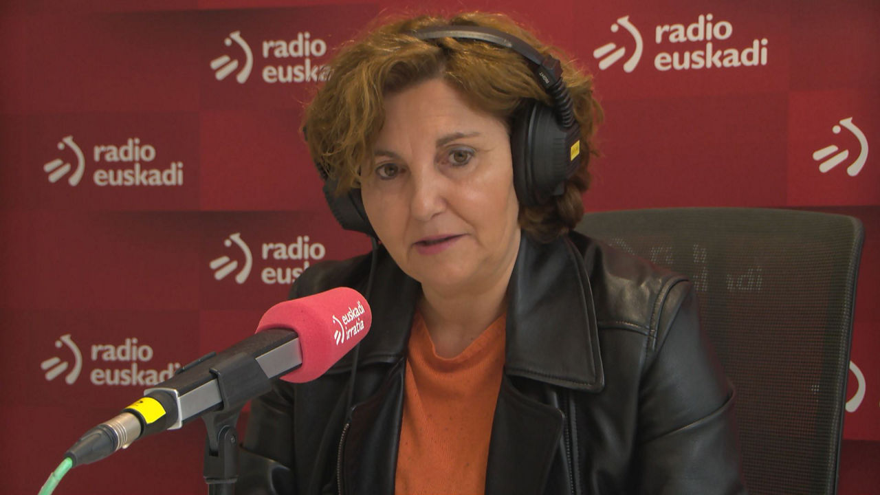Pilar Garrido. EITB Mediaren bideo batetik ateratako irudia.