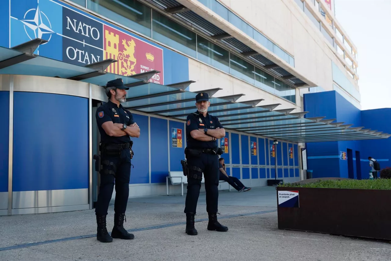 Segurtasuna Madrilen. Argazkia: EFE.