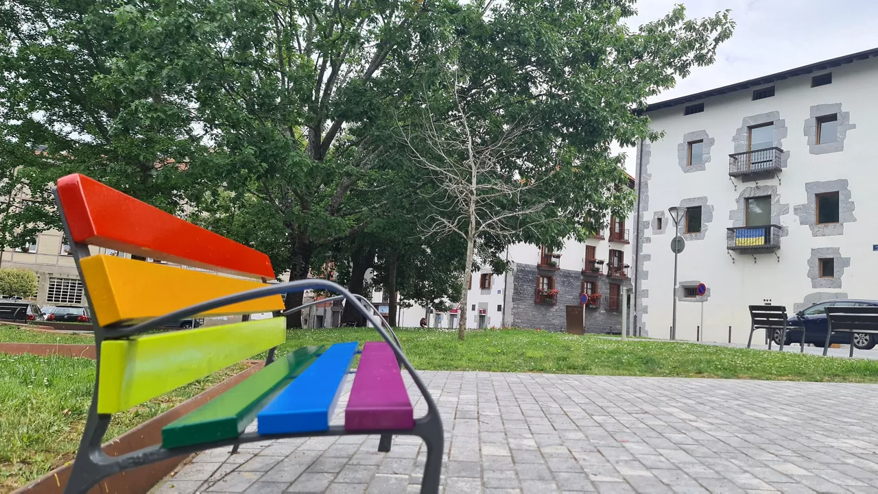 Un banco de Markina-Xemein