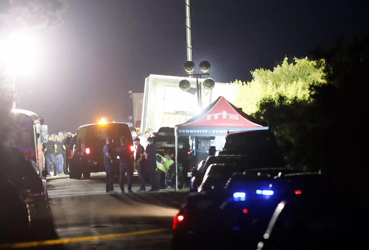 El camión ha sido encontrado en San Antonio (Texas). Foto: EFE