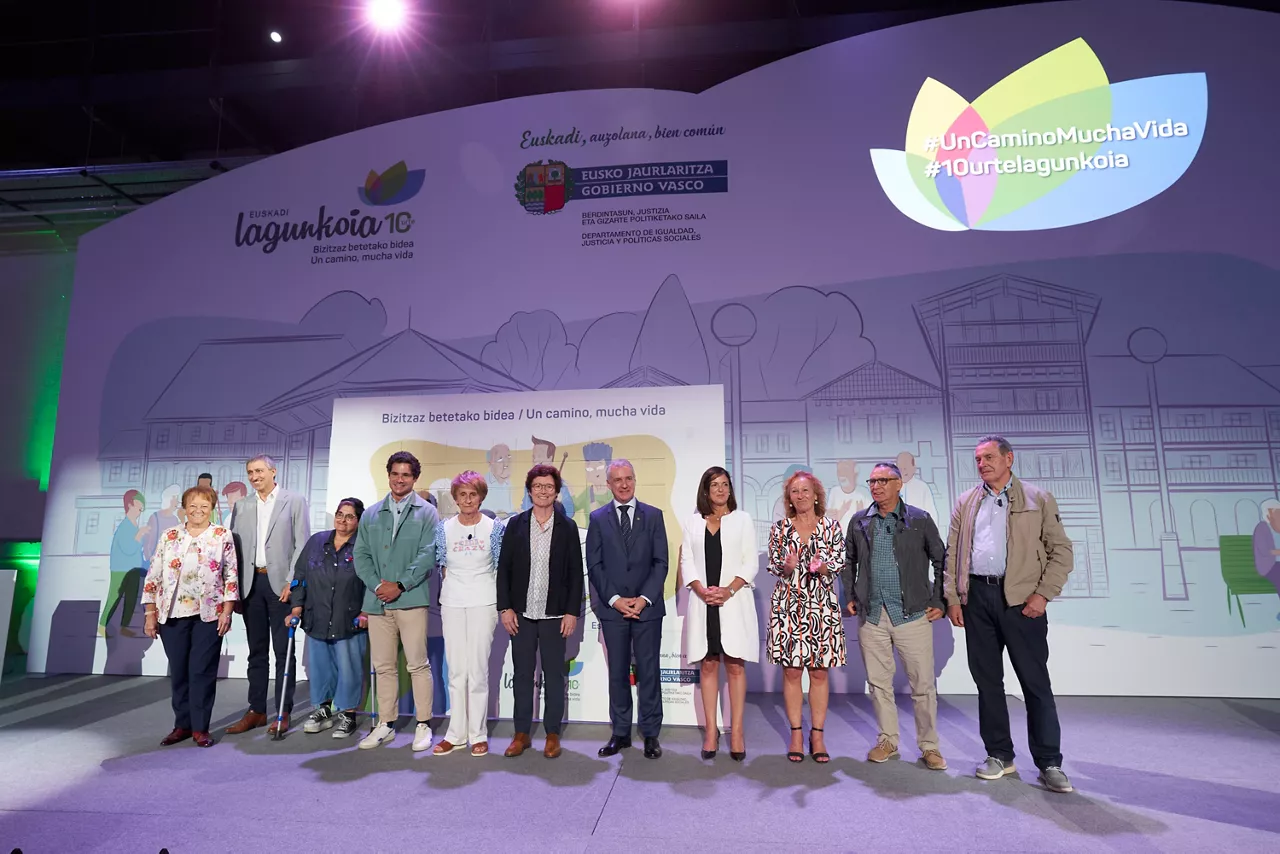 Acto de celebración del aniversario del programa Euskadi Lagunkoia