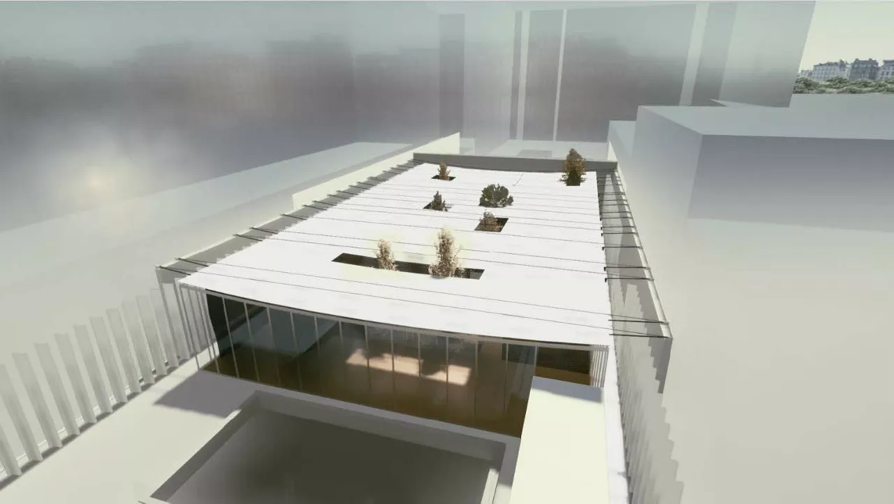 Proyecto del museo, denominado Gogoragunea, en Bilbao. Imagen: Gogora