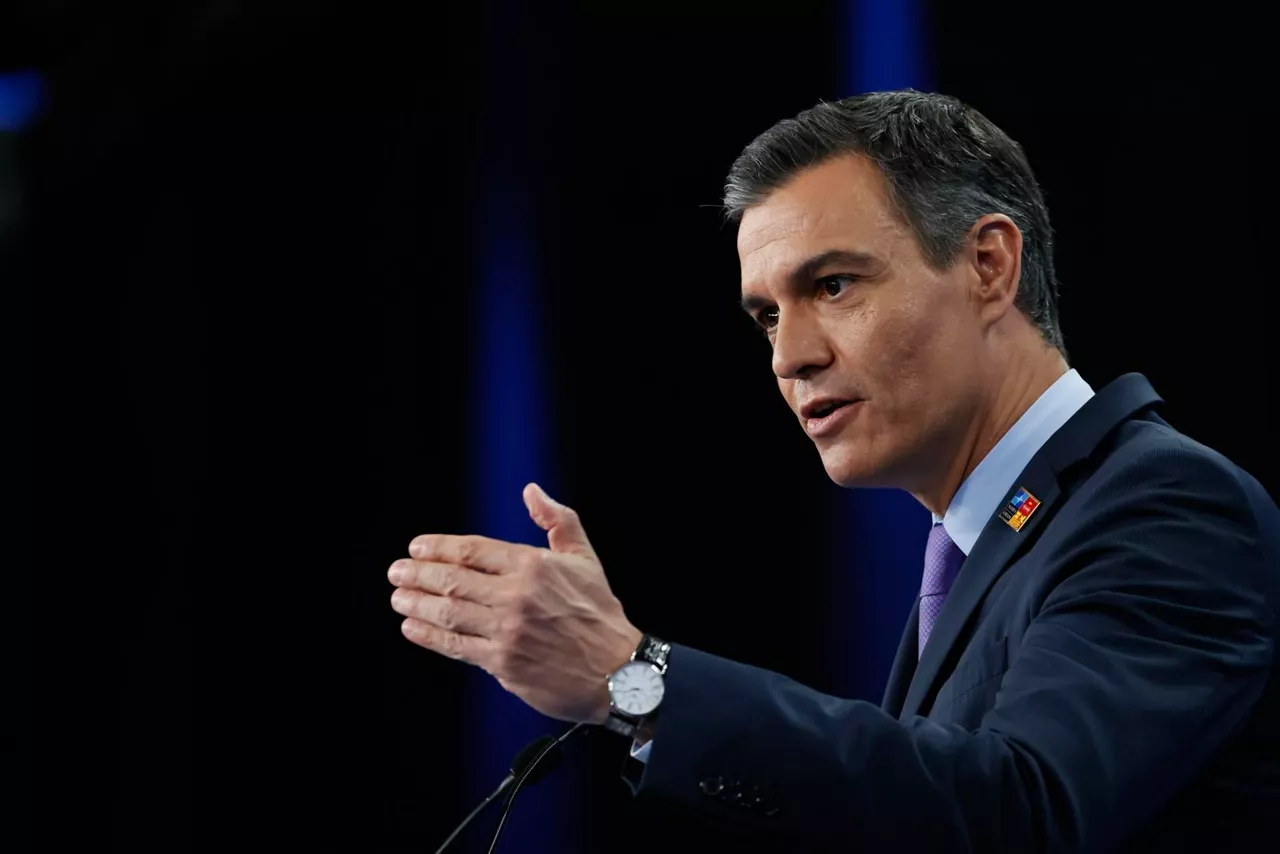 Pedro Sanchez Espainiako Gobernuko presidentea, artxiboko irudi batean
