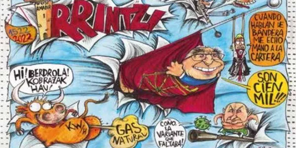 Pancartas de las peñas de San Fermín 2022