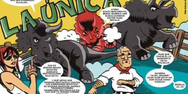Pancartas de las peñas de San Fermín 2022