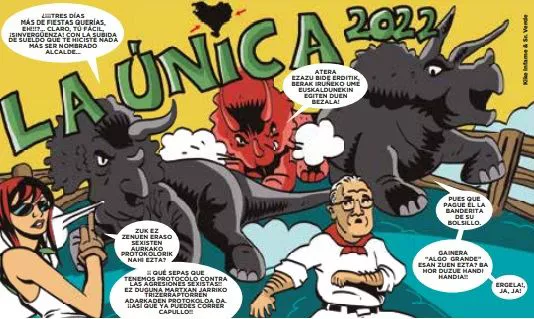 Pancartas de las peñas de San Fermín 2022