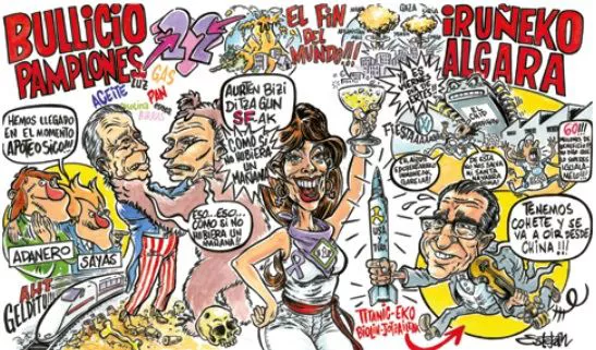 San Fermin jaietako peñen pankartak 2022