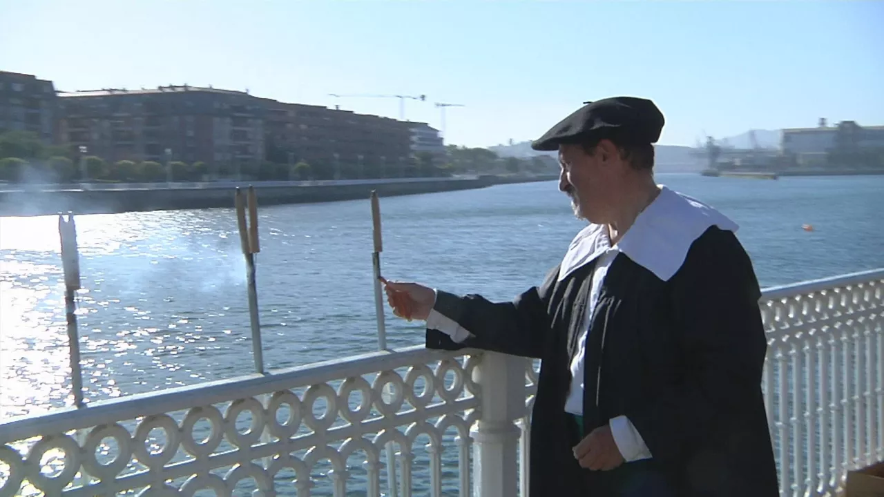 Portugalete, gaur goizean. EITB Mediaren bideo batetik ateratako irudia.