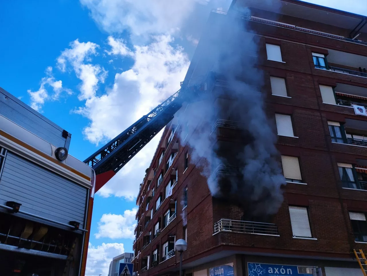 El incendio ha ocurrido en el número 38. Foto.: Bomberos Euskadi.