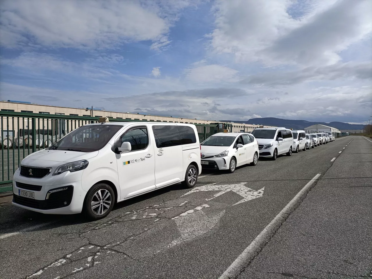 Taxis de Navarra. Foto: @TTaxiSanFermin