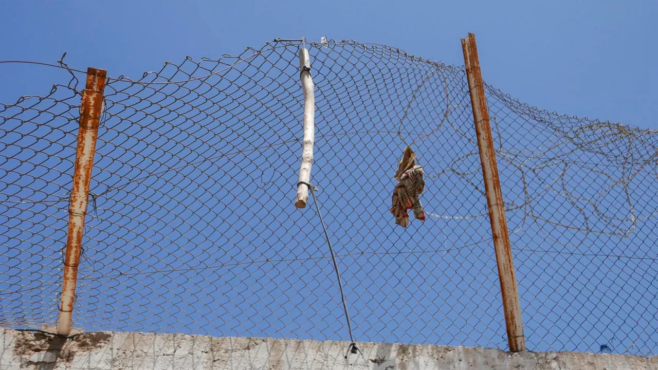 Nador-Melilla muga. Argazkia: EFE