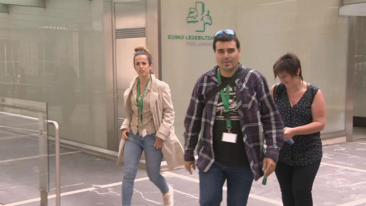 El Parlamento Vasco, esta mañana. Imagen obtenida de un vídeo de EITB Media.