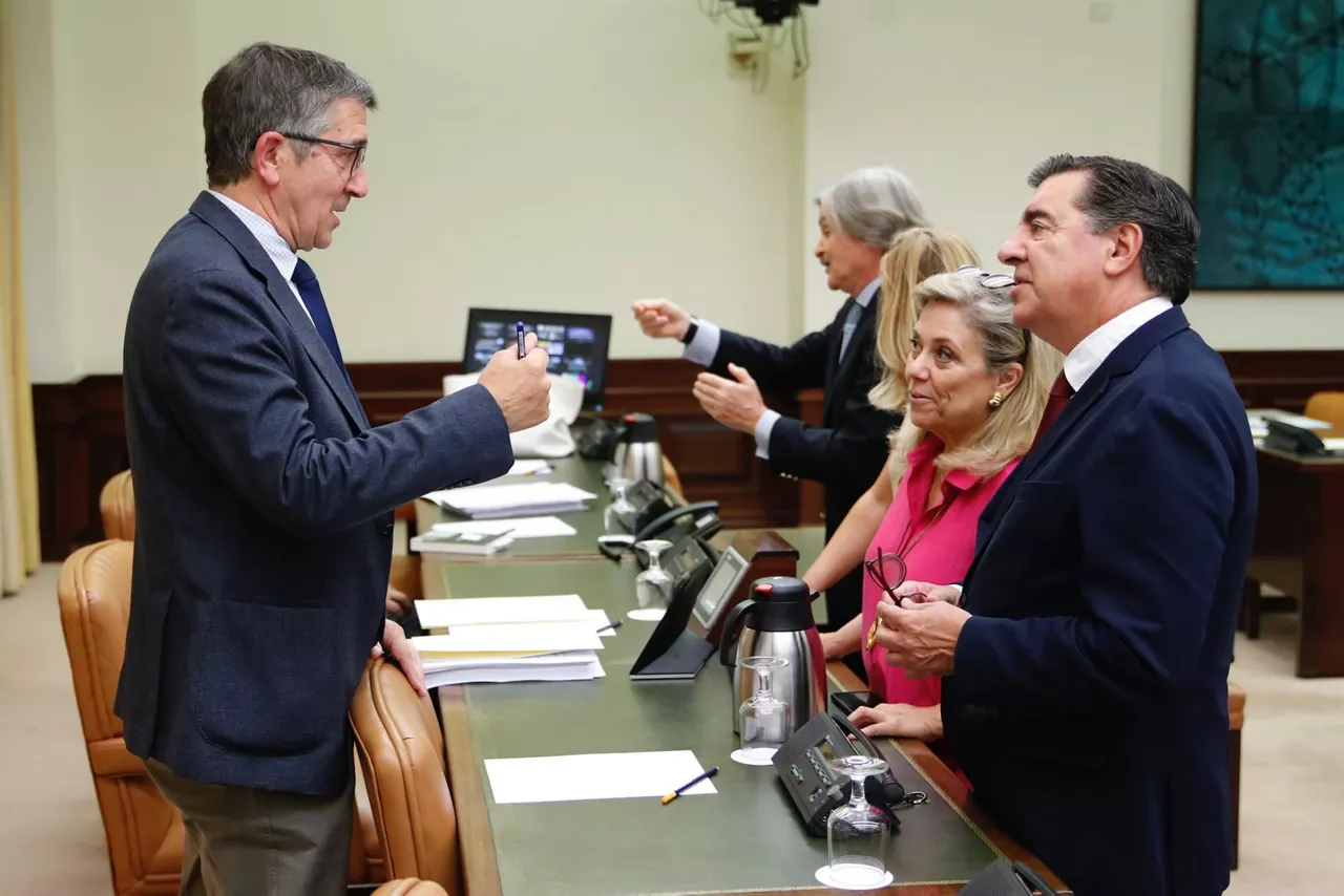 Patxi López preside la Comisión Constitucional.