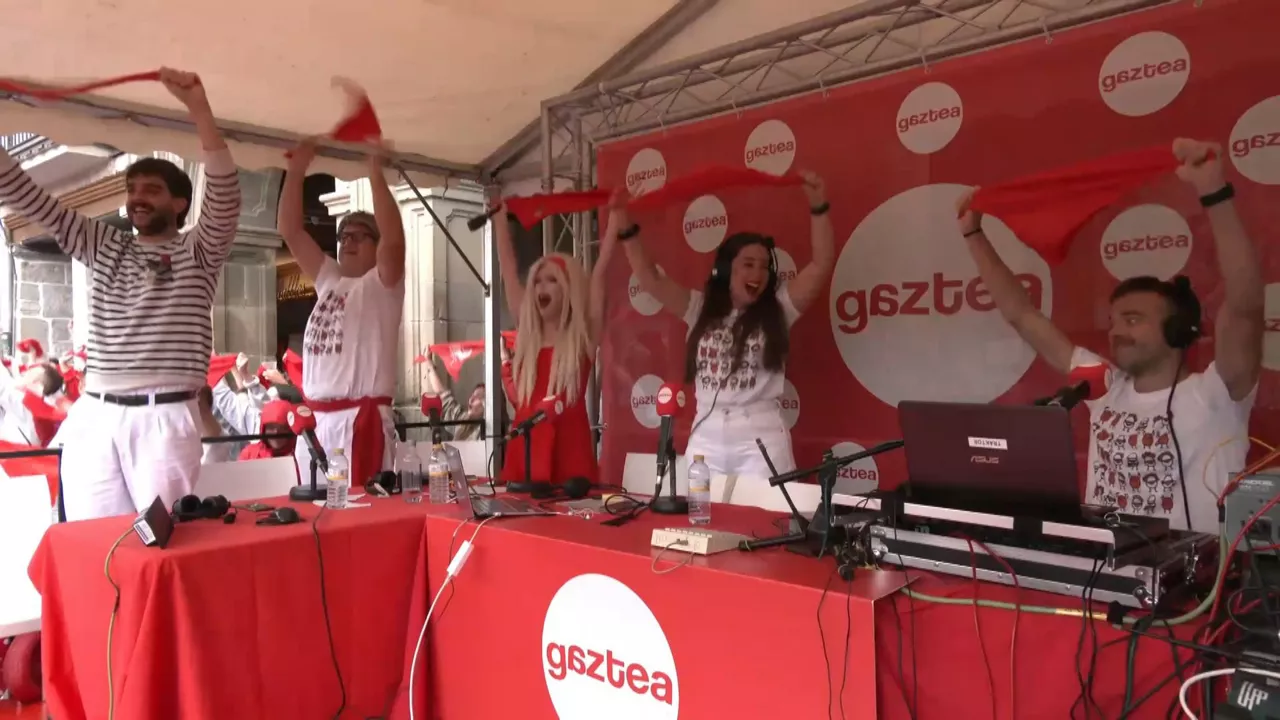 "Dida Fresh" berezia, Sanferminetan. EITB Mediaren bideo batetik ateratako irudia
