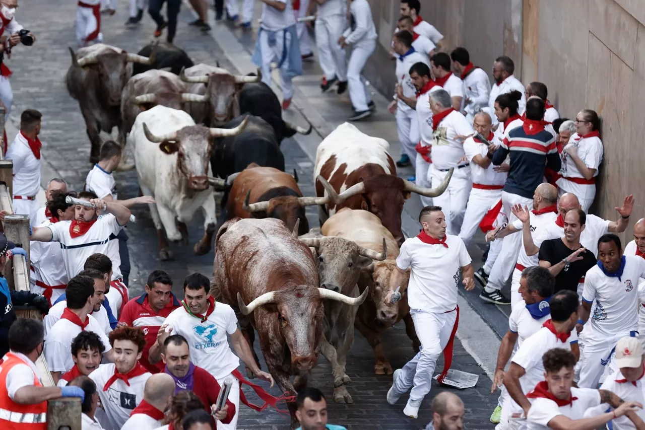 Uztailaren 7ko entzierroa (Argazkia: EFE)